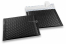 Black - matt metallic air-cushioned envelopes, square | PIT Packaging.uk | Bestbuyenvelopes