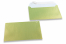Lime green coloured mother-of-pearl envelopes - 114 x 162 mm | PIT Packaging.uk | Bestbuyenvelopes
