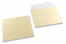Champagne coloured mother-of-pearl envelopes - 155 x 155 mm | PIT Packaging.uk | Bestbuyenvelopes