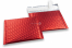 Red - matt metallic air-cushioned envelopes, square | PIT Packaging.uk | Bestbuyenvelopes
