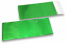 Green coloured matt metallic foil envelopes - 110 x 220 mm | PIT Packaging.uk | Bestbuyenvelopes