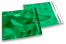 Coloured metallic foil envelopes green - 220 x 220 mm | PIT Packaging.uk | Bestbuyenvelopes
