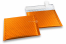 Orange - matt metallic air-cushioned envelopes, square | PIT Packaging.uk | Bestbuyenvelopes