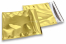 Coloured metallic foil envelopes gold - 220 x 220 mm | PIT Packaging.uk | Bestbuyenvelopes