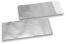 Silver coloured matt metallic foil envelopes - 110 x 220 mm | PIT Packaging.uk | Bestbuyenvelopes