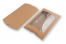 Brown pillow boxes  - 162 x 229 x 35 mm - with window 120 x 180 mm | PIT Packaging.uk | Bestbuyenvelopes