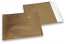 Gold coloured matt metallic foil envelopes - 165 x 165 mm | PIT Packaging.uk | Bestbuyenvelopes