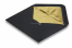 Lined black envelopes - gold lined | PIT Packaging.uk | Bestbuyenvelopes