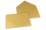 Coloured greeting card envelopes - gold metallic, 162 x 229 mm | PIT Packaging.uk | Bestbuyenvelopes