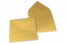 Coloured greeting card envelopes - gold metallic, 155 x 155 mm | PIT Packaging.uk | Bestbuyenvelopes