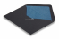 Lined black envelopes - blue lined | PIT Packaging.uk | Bestbuyenvelopes