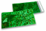 Coloured metallic foil envelopes green holographic - 114 x 229 mm | PIT Packaging.uk | Bestbuyenvelopes