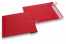 Eco envelopes with currogated interior - red, square | PIT Packaging.uk | Bestbuyenvelopes