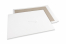 Board-backed envelopes - 450 x 600 mm, 120 gr white kraft front, 700 gr grey duplex back, no glue / no strip closure | PIT Packaging.uk | Bestbuyenvelopes
