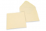 Coloured greeting card envelopes - ivory white, 155 x 155 mm | PIT Packaging.uk | Bestbuyenvelopes