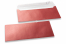 Red coloured mother-of-pearl envelopes - 110 x 220 mm | PIT Packaging.uk | Bestbuyenvelopes