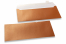 Copper coloured mother-of-pearl envelopes - 110 x 220 mm | PIT Packaging.uk | Bestbuyenvelopes