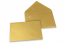 Coloured greeting card envelopes - gold metallic, 114 x 162 mm | PIT Packaging.uk | Bestbuyenvelopes