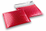 Red - metallic air-cushioned envelopes, square | PIT Packaging.uk | Bestbuyenvelopes