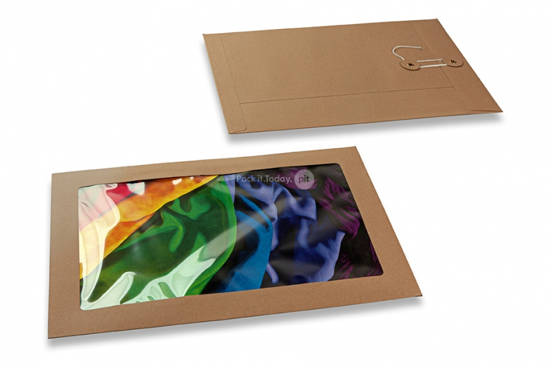 Window string and washer envelopes - 229 x 324 mm, without V-bottom