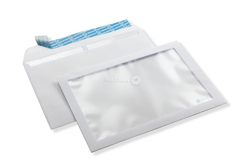 Panorama window envelope, 162 x 229 mm (A5), 100 gram, strip closure, (window format 130 x 200 mm, position: 15 mm from the left, 15 mm from the bottom)