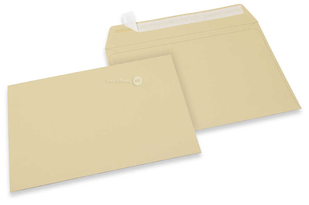 Camel coloured paper envelopes  - 162 x 229 mm