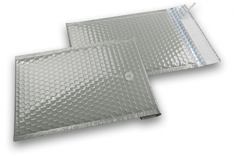 Grey - metallic air-cushioned envelopes, rectangle