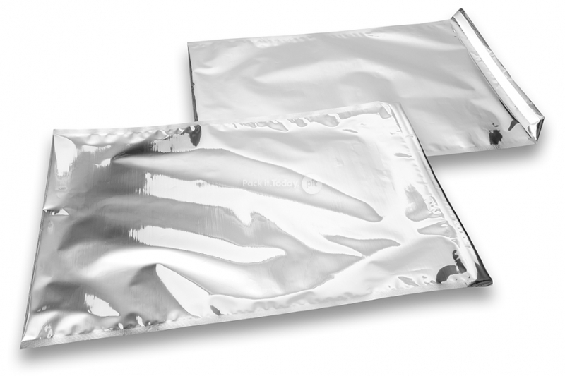 Coloured metallic foil envelopes silver - 320 x 430 mm