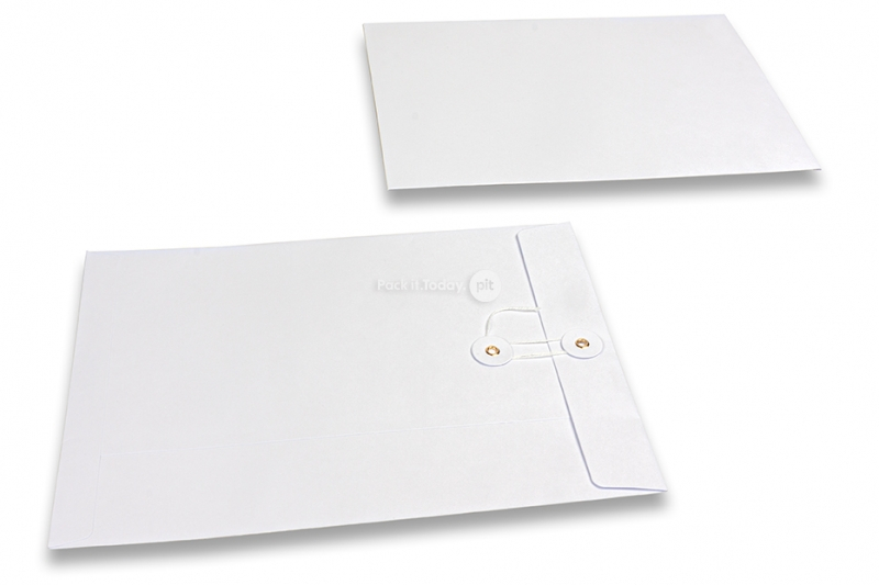 Envelopes with string and washer closure - 229 x 324 mm, white
