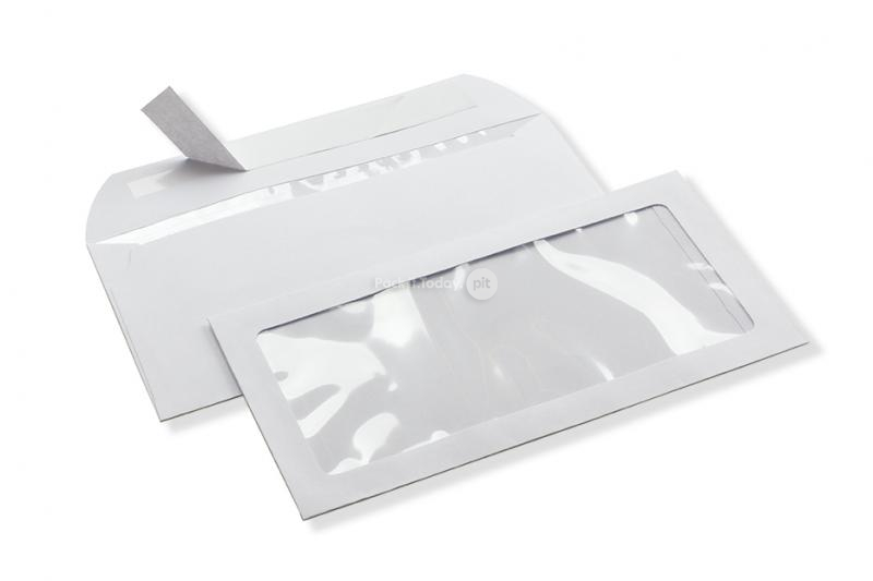 Panorama window envelope, 110 x 220 mm (DL), 160 gram, strip closure, (window format 80 x 190 mm, position: 15 mm from the left, 15 mm from the bottom)